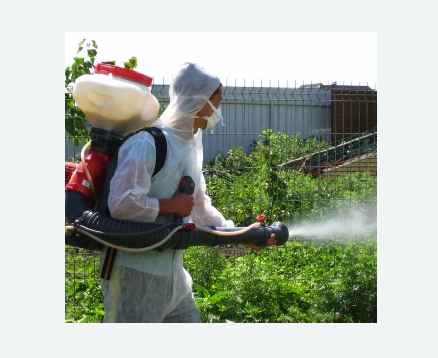 Акарицидная обработка территории в Баксане