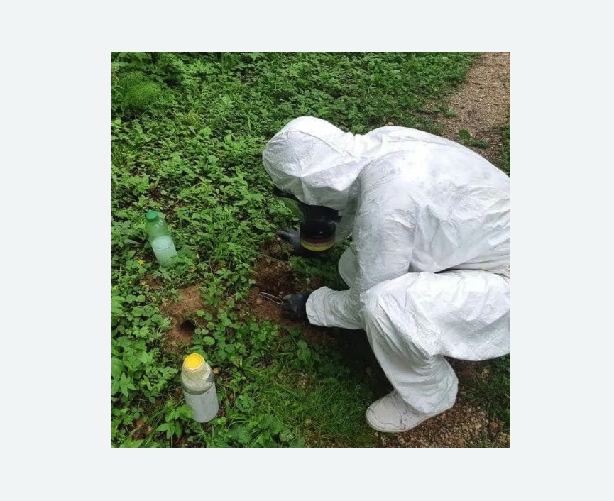 уничтожение кротов на участке в Баксане